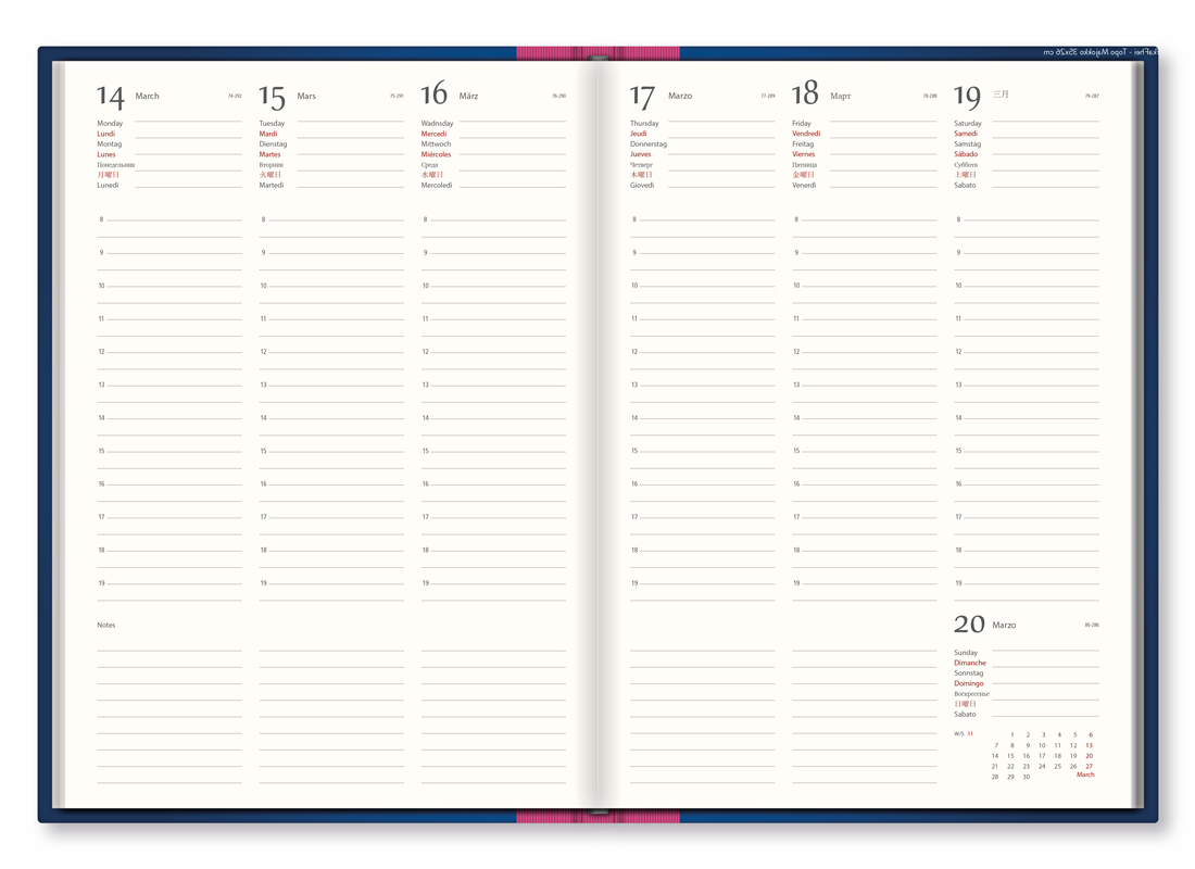 TMA Agenda Settimanale Maxi - Topo Majokko - Interno TMA Agenda Settimanale Maxi - Topo Majokko - Interno