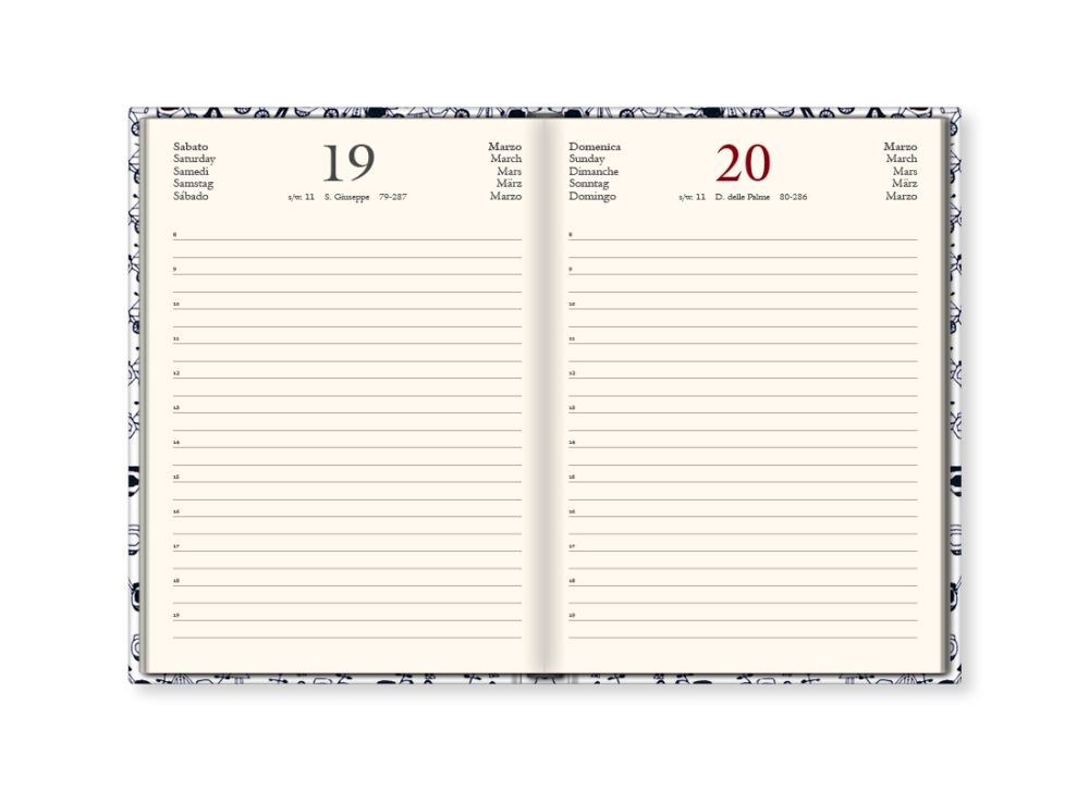 TMA Agenda Annuale Giornaliera Media “Eliomini”
