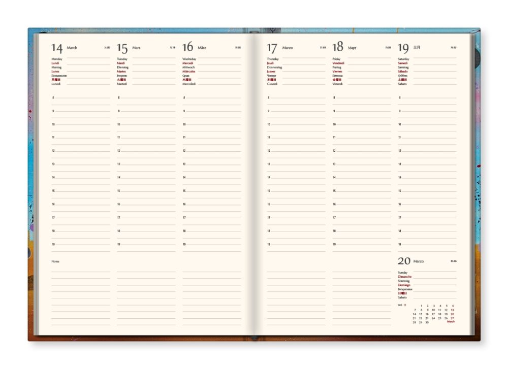 TMA Agenda Annuale Settimanale Grande “Carnal Love”