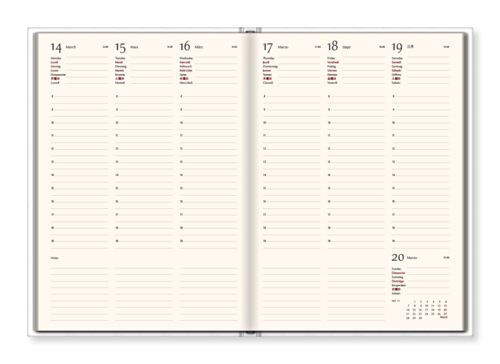 TMA Agenda Annuale Settimanale Grande “Jack di Cuori”